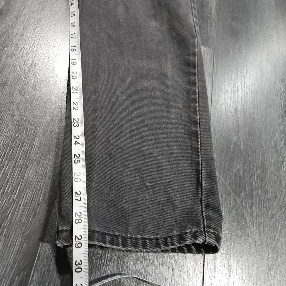 Vintage Levis 505 Jeans Men 36x30 Black Faded Paint Y2K Grunge‎ Straight Leg